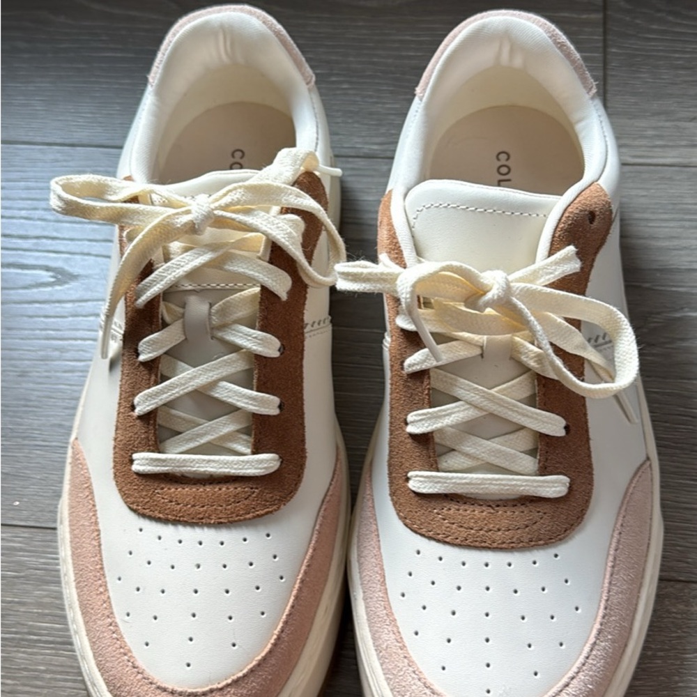 Cole Haan Cream and Brown Sneakers